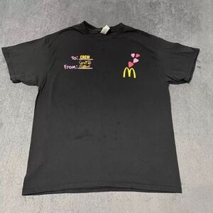 Cardi B Offset Black T-Shirt McDonald’s Employee EXCLUSIVE Sz L Men Rap Hip Hop